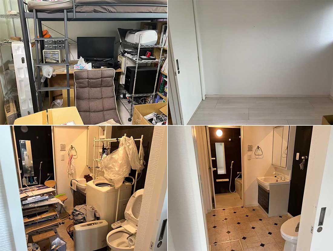 愛知県名古屋市の遺品整理料金例