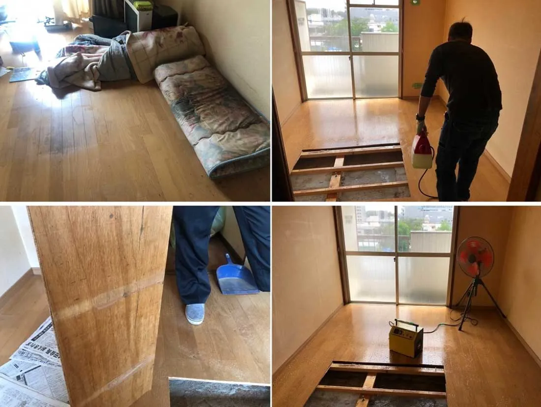 お部屋で孤独死された特殊清掃（愛知県名古屋市）