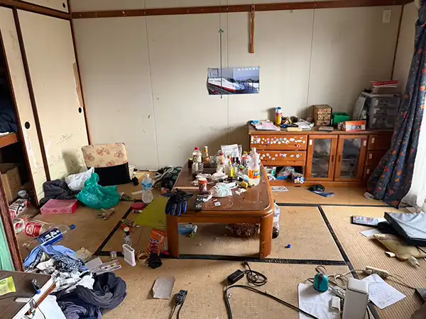 愛知県江南市の遺品整理・不用品整理の作業前1