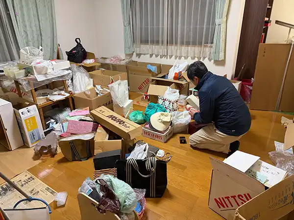 愛知県日進市の遺品整理の作業前１