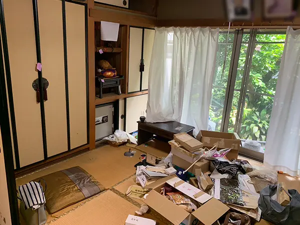 愛知県稲沢市の遺品整理の作業前１