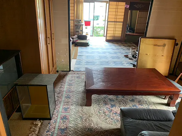 岐阜県羽島市の遺品整理の作業前１